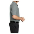 thumbnail image 3 of Yellow Rooster Men's Short Sleeve Silk Touch Polo with Pocket Cool Grey 4XL, 3 of 6