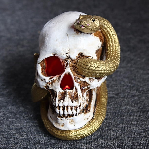 Simulación De Miedo De Cabeza De Fantasma De Serpiente Brillante De Halloween Para Decoración De Halloween seitruly HA043988-02