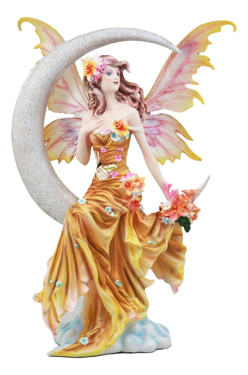 Nene Thomas Winter Wings Fairy & White Horse Licensed Art Figurine 10" Tall 