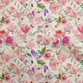 thumbnail image 1 of oneOone Viscose Chiffon Fuschia Pink Fabric Floral Sewing Craft Projects Fabric Prints By Yard 42 Inch Wide-SF, 1 of 4
