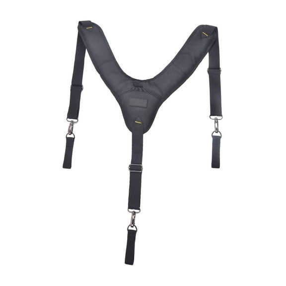 Yunhgft Padded Suspenders for Men Even Weight Distribution Y Shape with 3 Suspender Loop