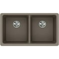thumbnail image 3 of Elkay ELGU3322BK0 Gourmet e-granite Double Bowl Undermount Sink, Available in Various Colors, 3 of 7