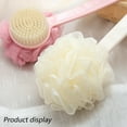 thumbnail image 4 of Gseagtia 2 long handle back rubbing bath brush bath flower adult soft hair bath brush, 4 of 6