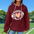 thumbnail image 5 of Camisas de Manga Larga Casual de las Mujeres Impresión No Estructurada Bolsillo Sudadera con Capucha para la Moda de Verano de Primavera, 5 of 5