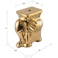 thumbnail image 2 of Sigtua 17 in. Elephant Shape Garden Stools, Side Table Outdoor, Patio Decor, Gold, 2 of 5