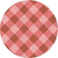 thumbnail image 1 of Ahgly Company Machine Washable Indoor Round Transitional Fire Engine Red Area Rugs, 6' Round, 1 of 7