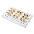Cmple - Speaker Wall Plate - 7.1 Surround Sound Distribution - 3-Gang ...