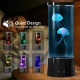 thumbnail image 4 of Lámpara de mesa KIKILIVE Jellyfish con control remoto de 17 colores, 4 of 9