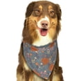 thumbnail image 6 of Disketp Floral Squirrel Dog Bandanas 1PC Triangle Adjustable Puppy Bandana Bib Handkerchief for Large Medium Girl Dogs Pets Gift, 6 of 6