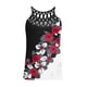 thumbnail image 4 of Mujeres damas estampado sin mangas cuello redondo pulóver chaleco camisetas sin mangas camisas blusa Pompotops lopia992186, 4 of 4