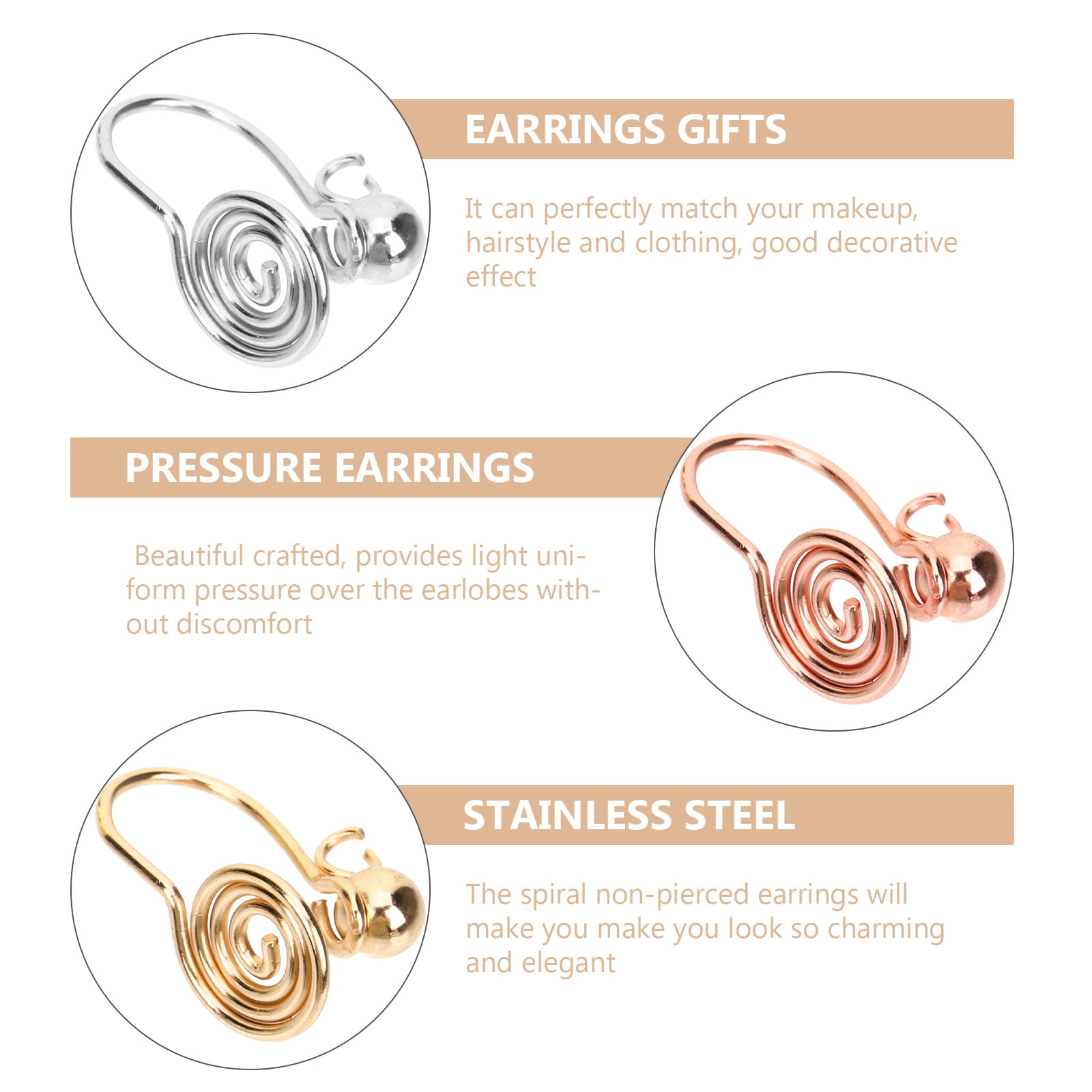 Keloid earrings clip on keloid pressure earring for keloid pressure ea -  Hand Stamped Trinkets