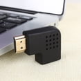 thumbnail image 4 of Fosa 90° Left Angle Male to Female Coupler Adapter Extension Connector For HDTV,Bluetooth Headset,Headset, 4 of 8