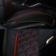 thumbnail image 5 of Funda para silla de coche, Protector decorativo Interior de cuero para automóvil, reemplazo de equipo de decoración automotriz cómodo Herramientas de reparación de automóviles Blanco negro Scienceny VI017126-02, 5 of 6