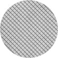 thumbnail image 2 of Addison Rugs Dream Shag Premium Machine Washable Transitional Lattice Gray Round Rug, 8' x 8', 2 of 8