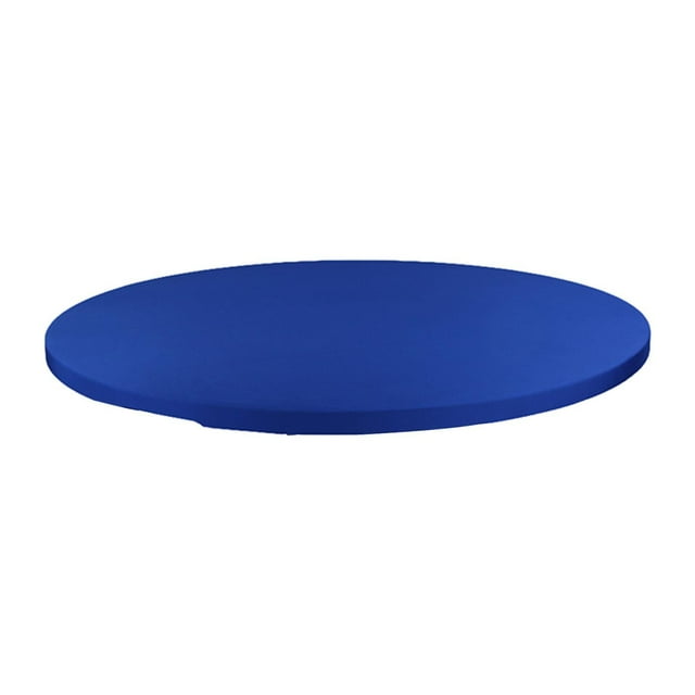 Mantel Redondo Ajustado Gloria Antideslizante para Mesas de 48 Pulgadas Azul