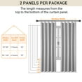 thumbnail image 7 of Blackout Curtains 2 Panels Set, Linen Textured Blackout Drapes, Thermal Insulated Curtains for Bedroom Living Room, W50" X L120" Oatmeal, 7 of 7