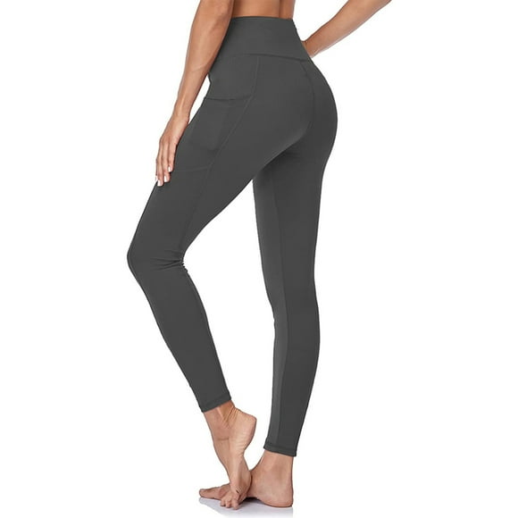 Styesk Women's Pants Women's Solid Color Pocket Yoga Leggings Soft Abdominal High Elastic Slim High Waist Yoga Pants