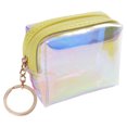 thumbnail image 1 of Coofit Coin Purse Short Holographic Zipper Closure Coin Pouch Coin Wallet Makeup Pouch, 1 of 7