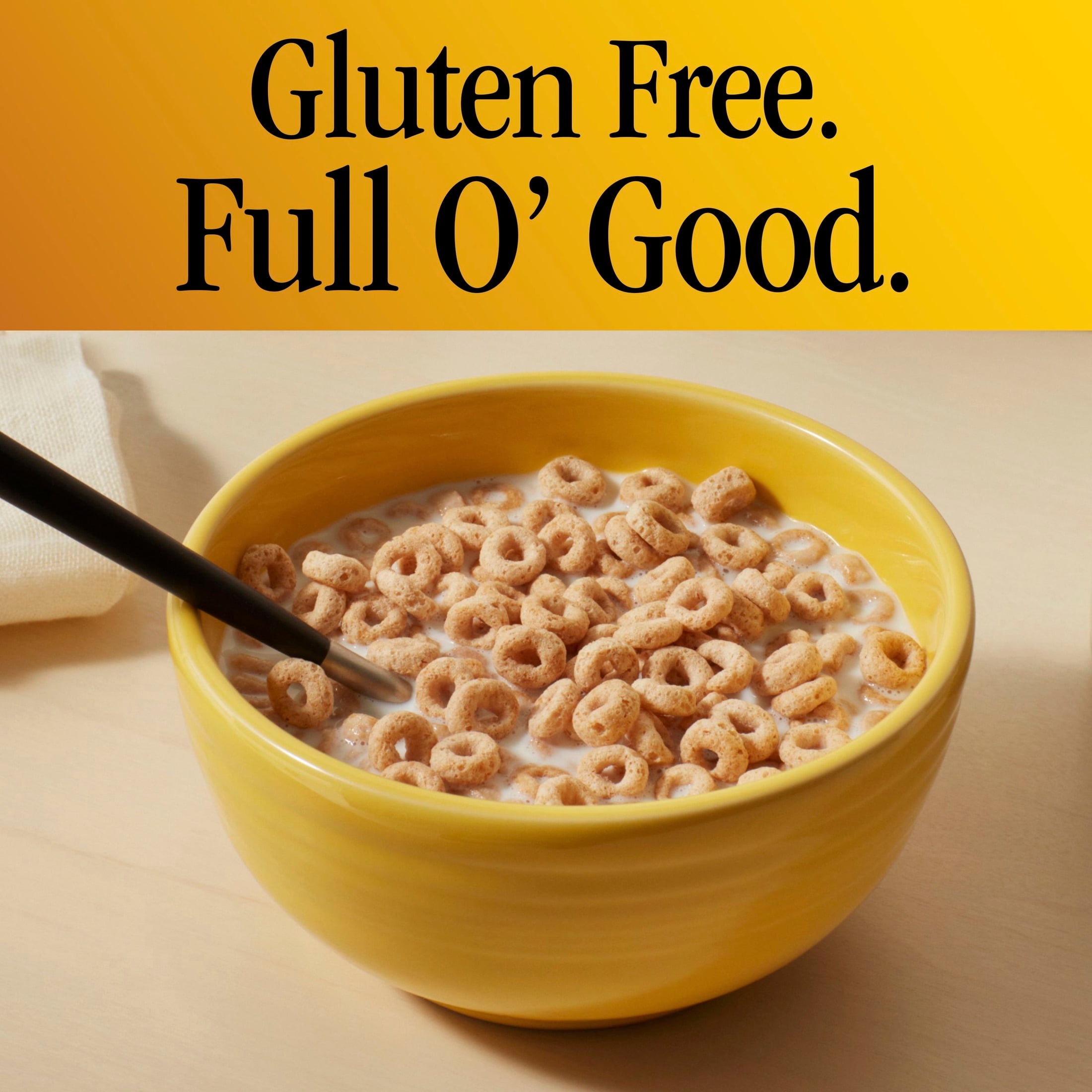 (6 pack) Honey Nut Cheerios, Heart Healthy Gluten Free Breakfast Cereal, Resealable Bag, 32 oz