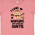 thumbnail image 4 of Inktastic Monkey I Love Hanging out with My Auntie Boys or Girls Baby T-Shirt, 4 of 5
