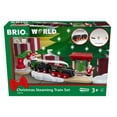 thumbnail image 1 of BRIO World - Christmas Steaming Train - Battery-Operated Train - 27-Pc Motorized Steam Engine for Wooden Track with Lights and Kid-Friendl, 1 of 10