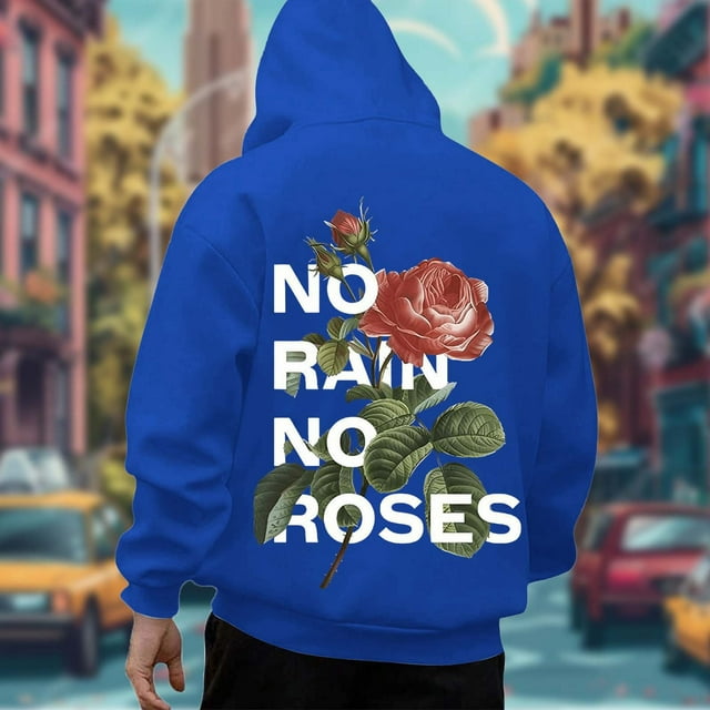 WILLBEST Sudaderas De Hombre Sudadera con Capucha De Manga Larga con Estampado De Flores para Hombre Chica