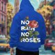 thumbnail image 1 of WILLBEST Sudaderas De Hombre Sudadera con Capucha De Manga Larga con Estampado De Flores para Hombre Chica, 1 of 5