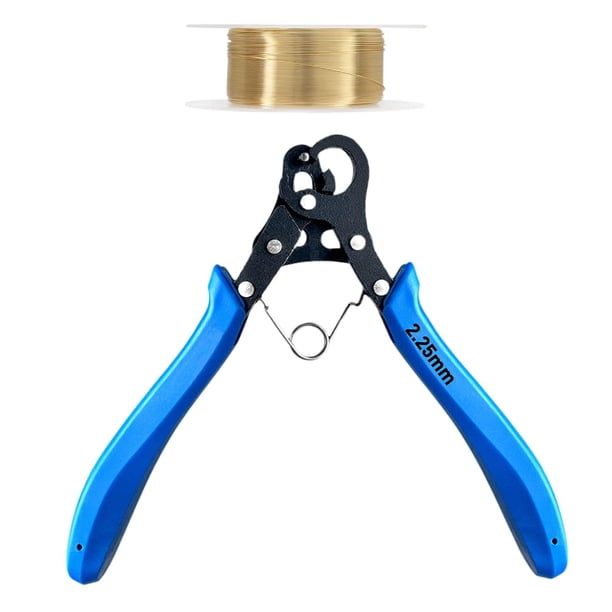Alicates para crear bucles de alambre, alicates de punta redonda multiusos, alicates para doblar alambre para pulseras, suministros para Diámetro interior 225 mm.