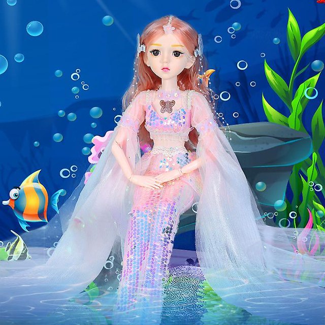 Sirena Barbie Doll 60cm Princesa Music Smart Girl Regalo LingWen 9024715522412
