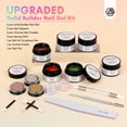 thumbnail image 6 of Saviland Solid Builder Nail Gell Kit - 6 Color No-Sticky Hand Extension Gel Kit without Nail Form for 3D Nail Gel for Nail Extension Nail Carving Nail Art Beginner, 6 of 7