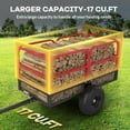 thumbnail image 5 of Pinypikaka Dump Trailer Tow Behind Dump Cart 1700 lbs 17 Cu. Ft, Steel Construction Garden Utility Trailer with Removable Sides, 5 of 8