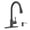 Black-Vintage, variant on Brushed Nickel Contemporary Touchless Pull Down Kitchen Faucet with Soap Dispenser