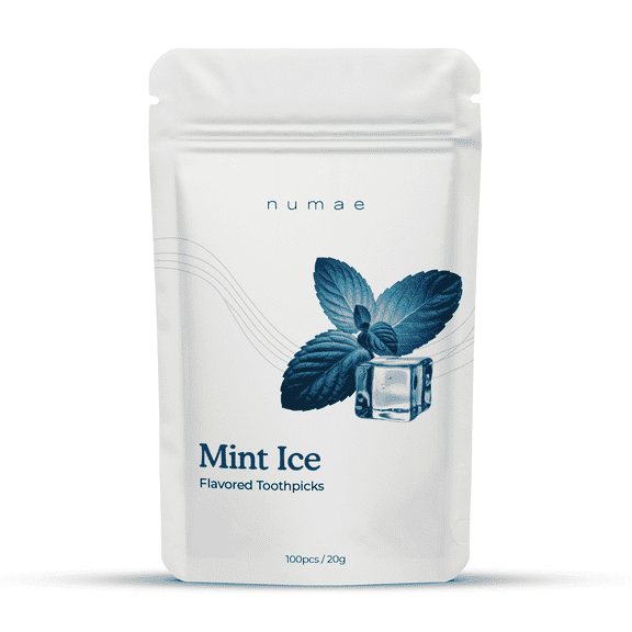 Mint Ice Flavored Toothpicks by Numae (100 Count) Sugar Free, Zero Calorie, Gluten Free, Keto Friendly, Vegan