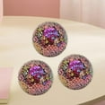 thumbnail image 6 of kowaku 3Pcs Glass Mosaic Balls Mosaic Sphere Balls Home Decor Modern Plate 8cm Decorative Orbs for Basket Filler Vases Wedding Bowls Red, 6 of 9