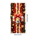 thumbnail image 3 of 35x71 Inch Christmas Door Cover – Santa Claus Pattern Polyester Fabric Door Hanging for Front Door, Wall & Holiday Party Decoration, 3 of 5