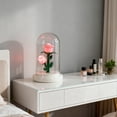 thumbnail image 6 of Preserved Florals Night Light | Mini LED Ambient Lamp | Warm Soft Glow for Home Decor, Bedroom, Desk, Festive Accent | 4.33 x 7.09 in | Eco-Friendly, Battery Operated, 6 of 6