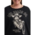 thumbnail image 5 of Lee® Women's Plus Relaxed Crew Sweatshirt, Sizes 0X-4X, 5 of 6