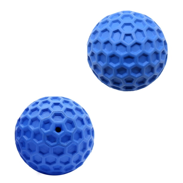 Pelota de juguete para perros con sonido chirriante (2 piezas), masticable, indestructible, para exteriores, con fuente de agua flotante, de goma dura, 8,6 cm