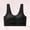 #200-Black, variant on Women's Push-Up Bra, Seamless Satin with Wide Straps and 4-Row Back Hooks, Wire-Free Breathable for Everyday Wear