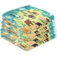 thumbnail image 4 of Coolnut World Map Animals Kitchen Towels Set of 4, Ultra Soft Absorbent Dish Towels Bathroom Hand Towels Reusable Cleaning Cloths Tea Towels 28 x 18 Inch Washcloth Gift, 4 of 7