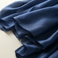 thumbnail image 3 of SWSMCLT Women's Pashmina Scarves & Wraps Lightweight Silky Thin Summer Scarf Basic Solid Soft Shawl Casual Pashmina Navy One Size, 3 of 4