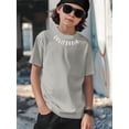 thumbnail image 3 of Mikrdoo Trendy California Graphic Print Casual Short Sleeve T-shirt For Boys, Comfy Lightweight Versatile Summer Tee Top Sizes 7-15, 3 of 9