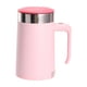 thumbnail image 2 of Vaso mezclador eléctrico de acero inoxidable, botella mezcladora de proteínas eléctrica automezcladora rosa, 2 of 9