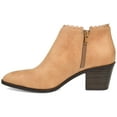 thumbnail image 3 of Journee Womens Tessa Inside Zip Stacked Heel Booties, 3 of 10