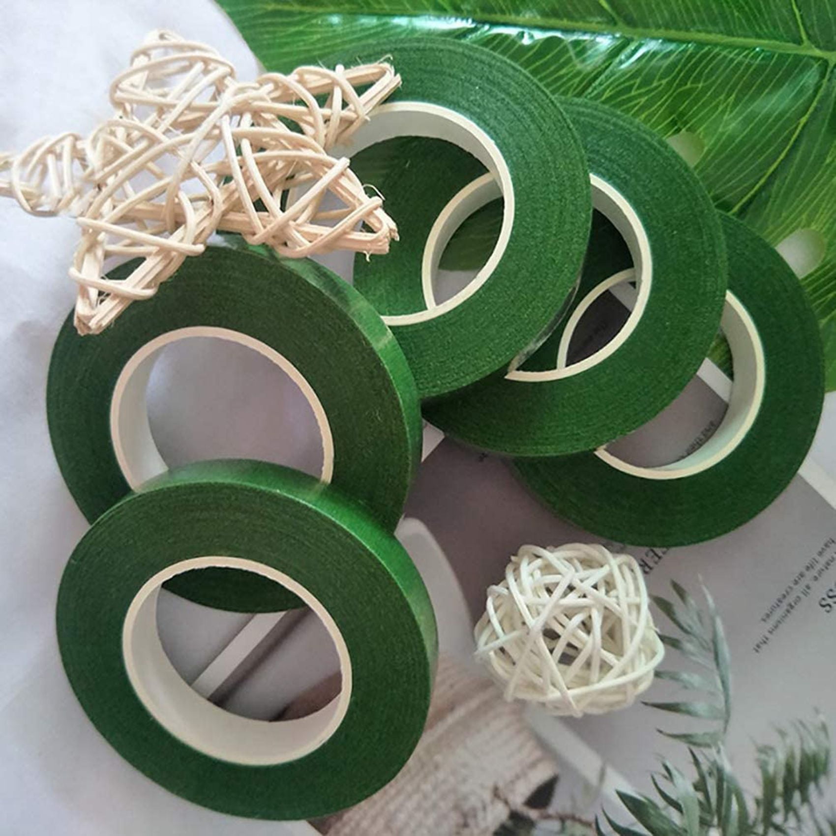 72 Floral Tape Florist Paper Stem Wrap Tape for Bouquet Stem Wrapping Floral Arrangement(1/2 Inch x 30 Yards)