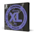 thumbnail image 1 of Cuerdas de guitarra D'Addario XL Chromes Electric Flat Wound, paquete de 3, 1 of 6