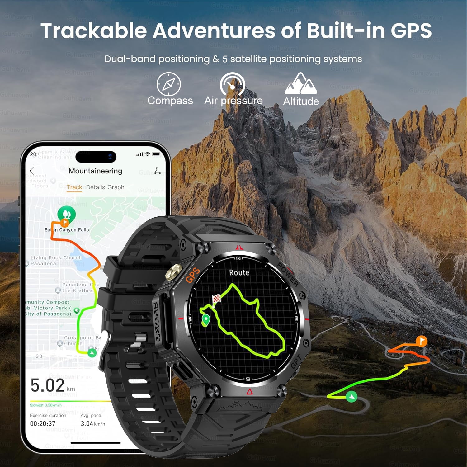 64GB Large Memory APP Download Smart Watch Men 200W+800W HD Dual Camera Video Call 4G/5G SIM Card Wifi Global Version Smartwatch