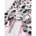 thumbnail image 7 of Newborn Baby Girl Romper Cow Print Design 2 Pcs Outfit Set 0-3 Months, 7 of 7