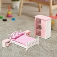 thumbnail image 4 of 1/12 muebles miniatura de modelo de simulación de habitación de para bebés suministros de ornamentos Dormitorio 7PCS Sunnimix muebles de casa de muñecas, 4 of 6