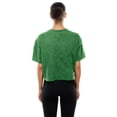 thumbnail image 5 of Women's New Era Kelly Green Philadelphia Eagles Cropped Boxy Sport Classics Mineral Wash T-Shirt, 5 of 5